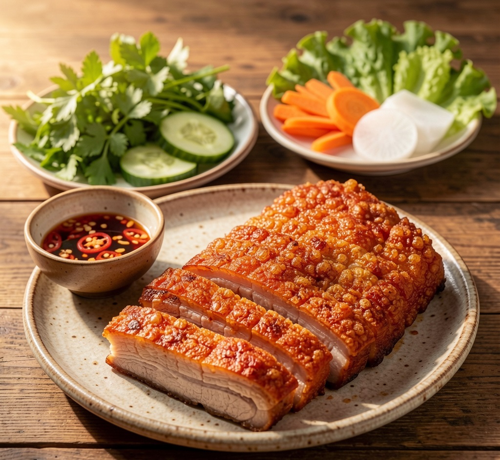 bi quyet lam da heo chien gion tai nha