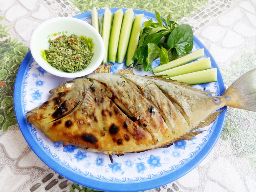 Cá da bò nướng muối ớt