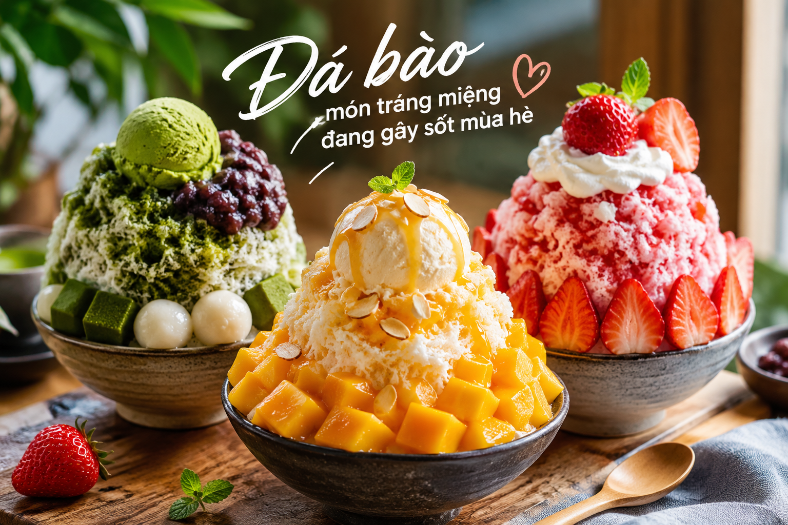 Siro đá bào đồ uống ngon vào mùa hè