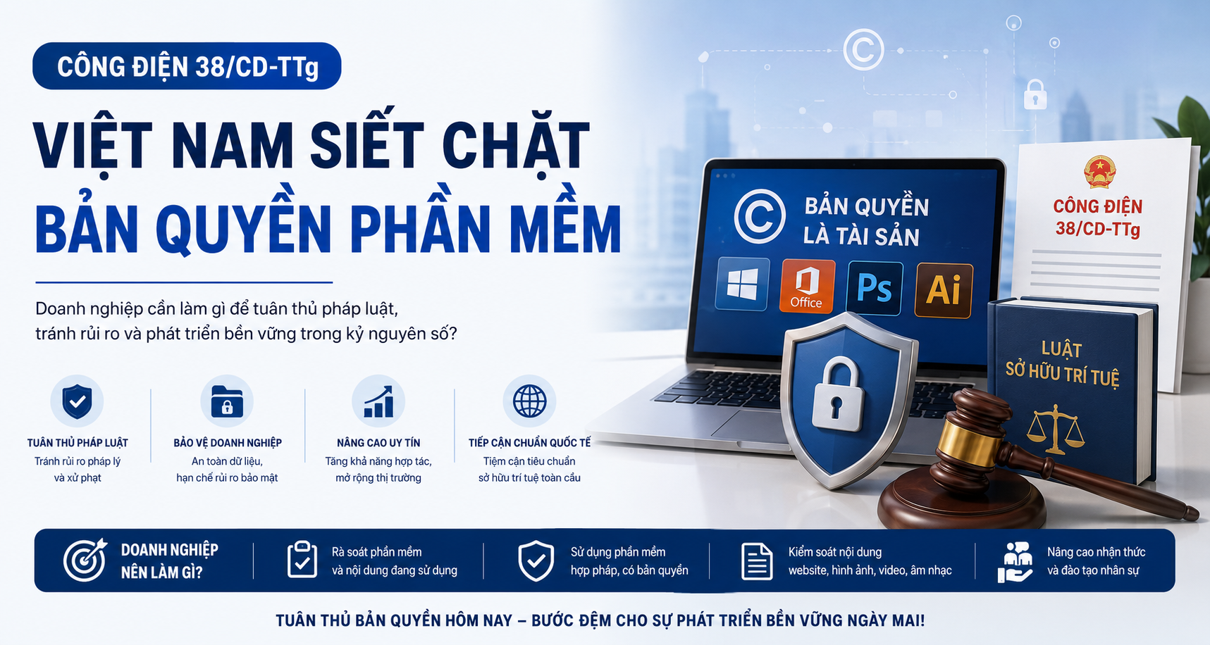 Công Điện 38/CD-TTg Và Tín Hiệu Siết Chặt Bản Quyền Số
