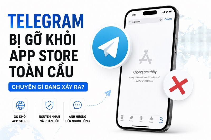 Vì sao Telegram bị xóa khỏi App Store? Đây là nguyên nhân và sự thật phía sau
